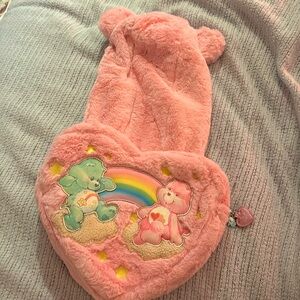 Dolls Kill x Care Bears Hooded Fuzzy Festival Rave Backpack